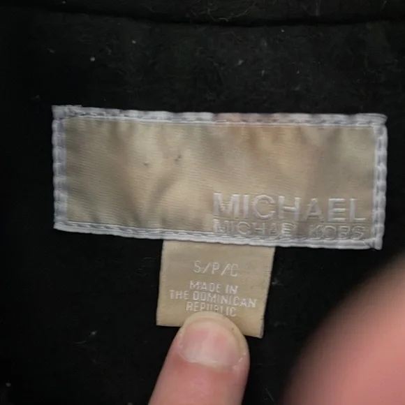 Michael Kors women’s black pea coat size S - Picture 7 of 14